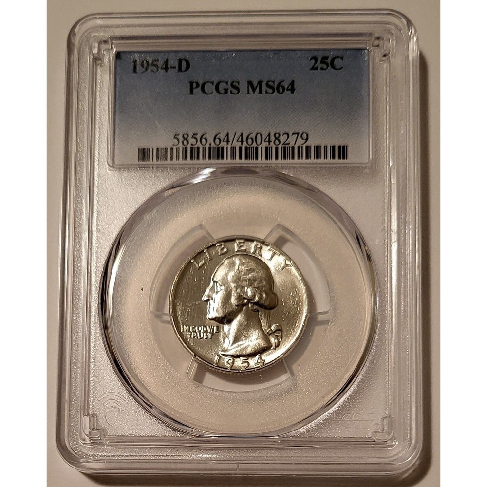 1954 D Washington Quarter MS64 PCGS